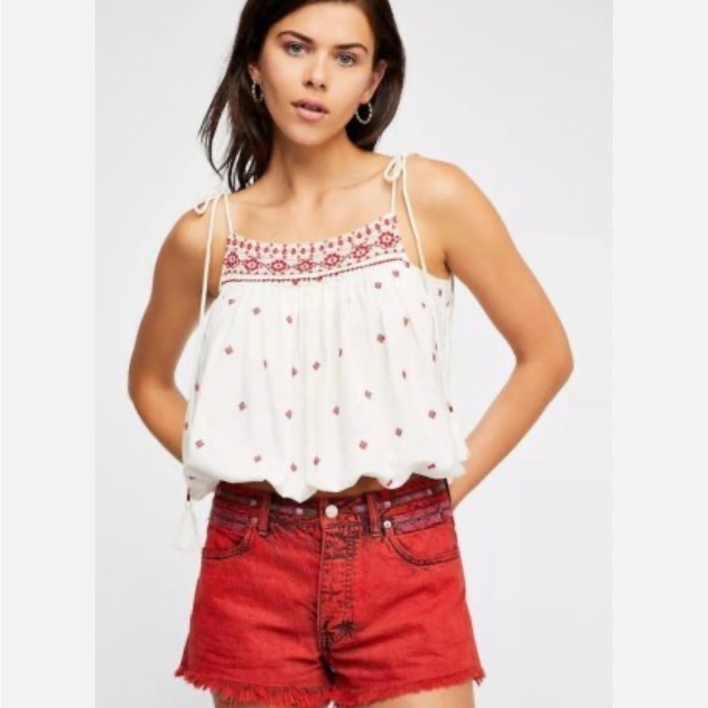 Free People Eternal Love Embroidery Top